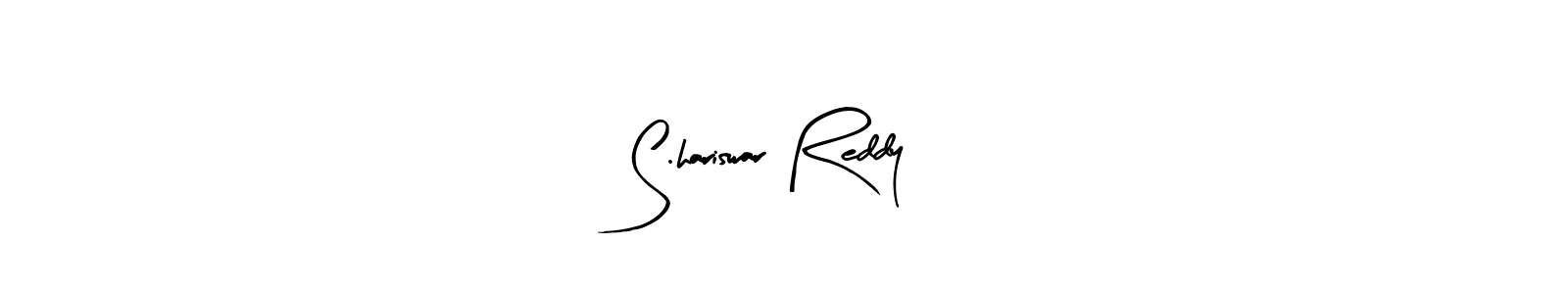 Similarly Arty Signature is the best handwritten signature design. Signature creator online .You can use it as an online autograph creator for name S.hariswar Reddy. S.hariswar Reddy signature style 8 images and pictures png