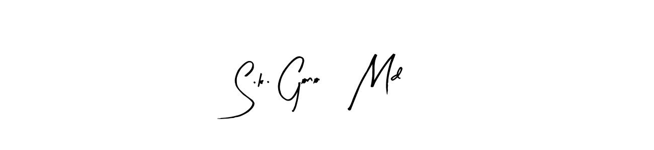 How to Draw S.k. Gono, Md signature style? Arty Signature is a latest design signature styles for name S.k. Gono, Md. S.k. Gono, Md signature style 8 images and pictures png