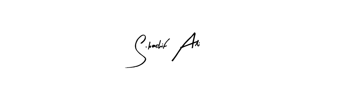 Design your own signature with our free online signature maker. With this signature software, you can create a handwritten (Arty Signature) signature for name S.kashif Ali. S.kashif Ali signature style 8 images and pictures png