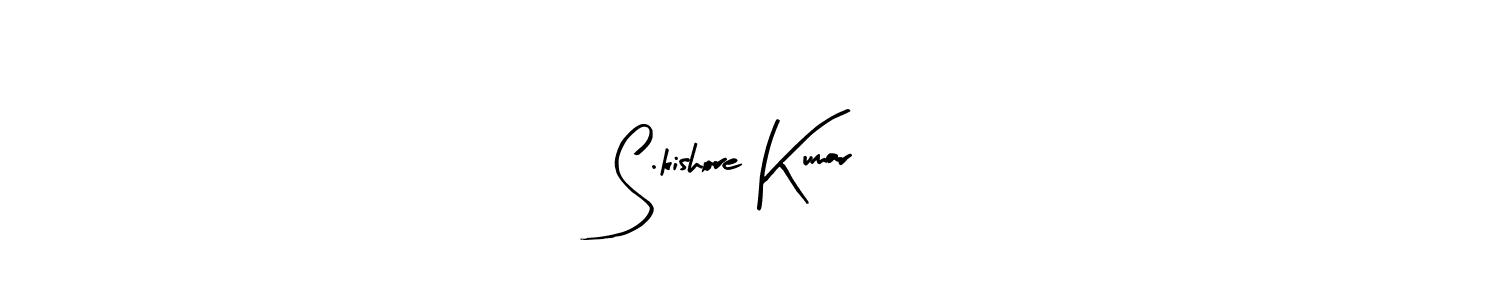 Use a signature maker to create a handwritten signature online. With this signature software, you can design (Arty Signature) your own signature for name S.kishore Kumar. S.kishore Kumar signature style 8 images and pictures png