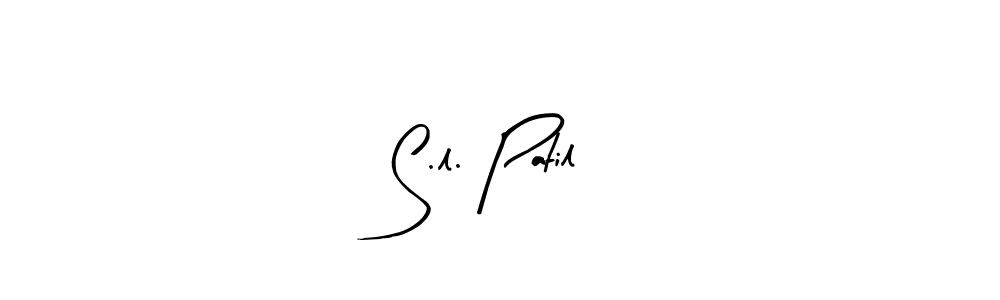 Similarly Arty Signature is the best handwritten signature design. Signature creator online .You can use it as an online autograph creator for name S.l. Patil. S.l. Patil signature style 8 images and pictures png