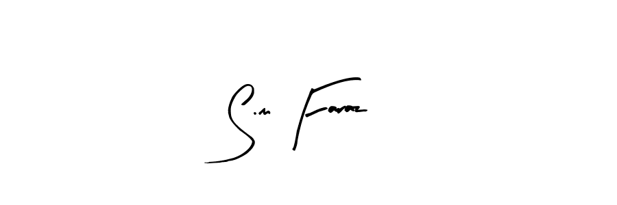 Make a beautiful signature design for name S.m Faraz. Use this online signature maker to create a handwritten signature for free. S.m Faraz signature style 8 images and pictures png