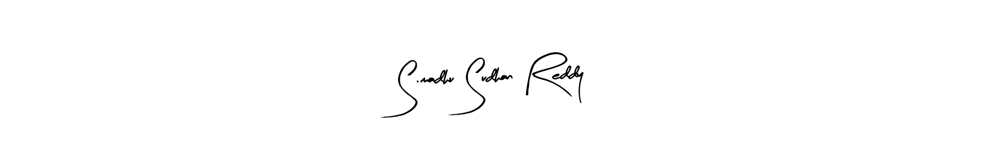Design your own signature with our free online signature maker. With this signature software, you can create a handwritten (Arty Signature) signature for name S.madhu Sudhan Reddy. S.madhu Sudhan Reddy signature style 8 images and pictures png