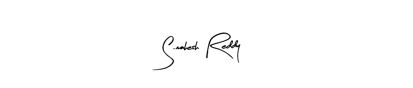 Use a signature maker to create a handwritten signature online. With this signature software, you can design (Arty Signature) your own signature for name S.mahesh Reddy. S.mahesh Reddy signature style 8 images and pictures png