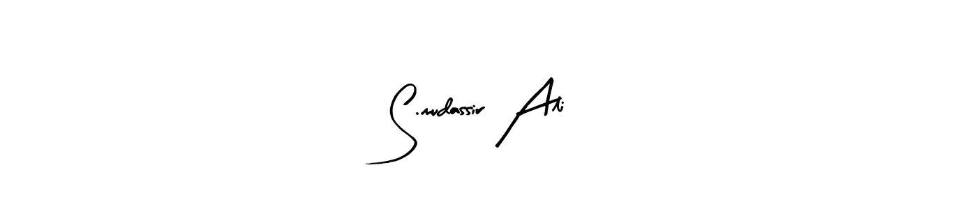 This is the best signature style for the S.mudassir Ali name. Also you like these signature font (Arty Signature). Mix name signature. S.mudassir Ali signature style 8 images and pictures png