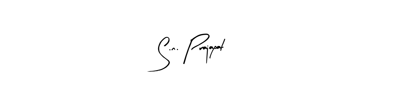 It looks lik you need a new signature style for name S.n. Prajapat. Design unique handwritten (Arty Signature) signature with our free signature maker in just a few clicks. S.n. Prajapat signature style 8 images and pictures png