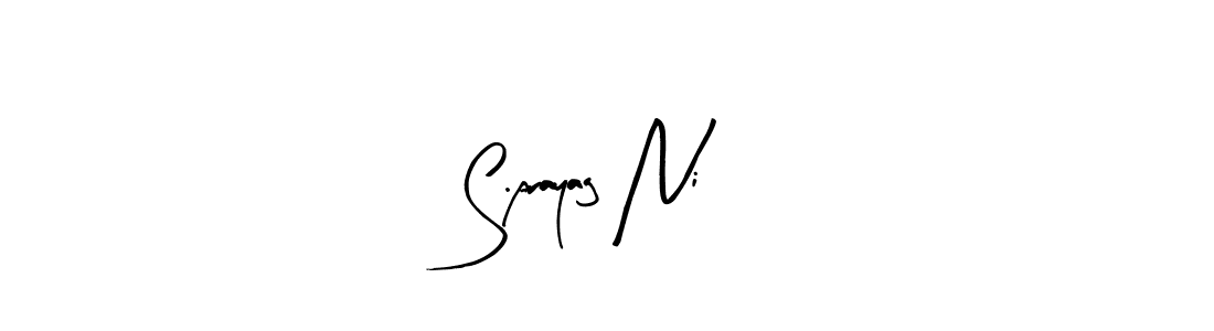 Use a signature maker to create a handwritten signature online. With this signature software, you can design (Arty Signature) your own signature for name S.prayag Ni. S.prayag Ni signature style 8 images and pictures png