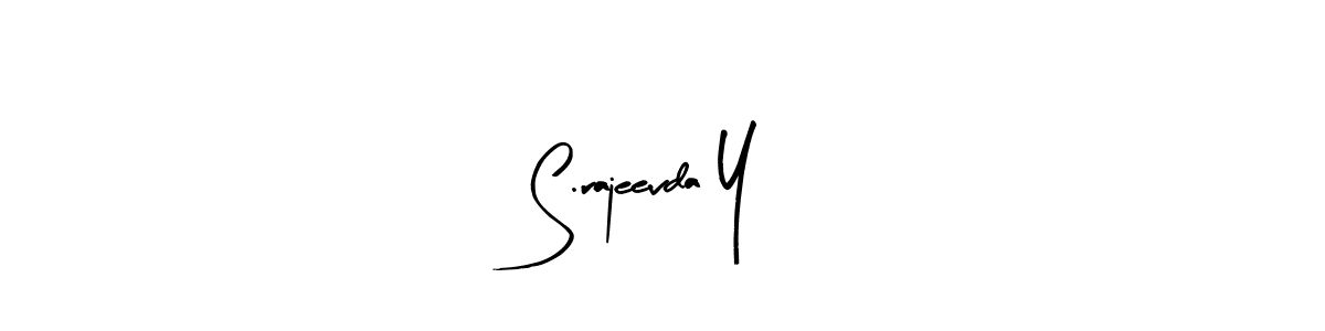 How to make S.rajeevda Y name signature. Use Arty Signature style for creating short signs online. This is the latest handwritten sign. S.rajeevda Y signature style 8 images and pictures png