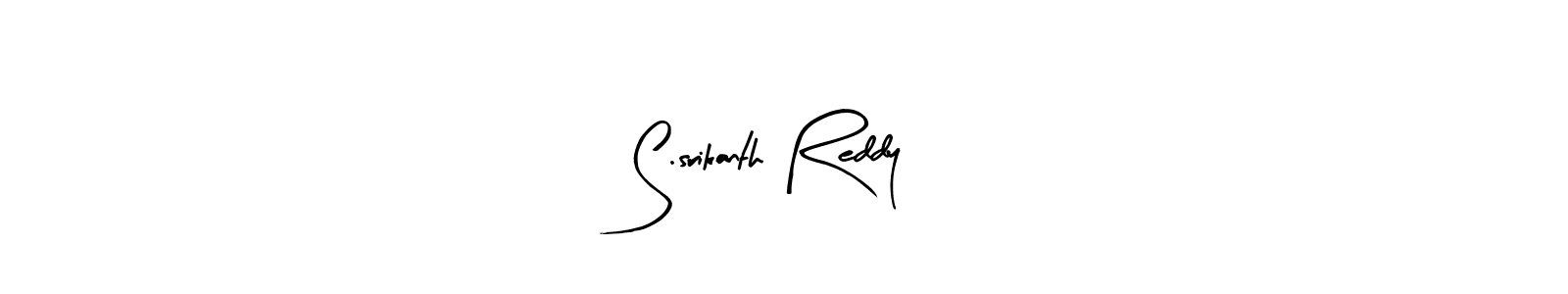 You should practise on your own different ways (Arty Signature) to write your name (S.srikanth Reddy) in signature. don't let someone else do it for you. S.srikanth Reddy signature style 8 images and pictures png