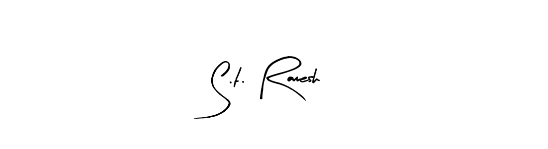 Make a beautiful signature design for name S.t. Ramesh. With this signature (Arty Signature) style, you can create a handwritten signature for free. S.t. Ramesh signature style 8 images and pictures png