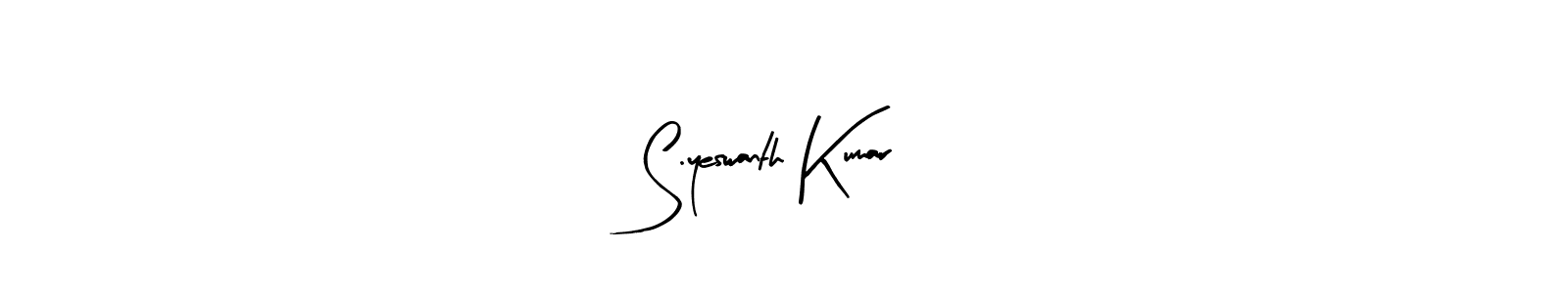 Once you've used our free online signature maker to create your best signature Arty Signature style, it's time to enjoy all of the benefits that S.yeswanth Kumar name signing documents. S.yeswanth Kumar signature style 8 images and pictures png