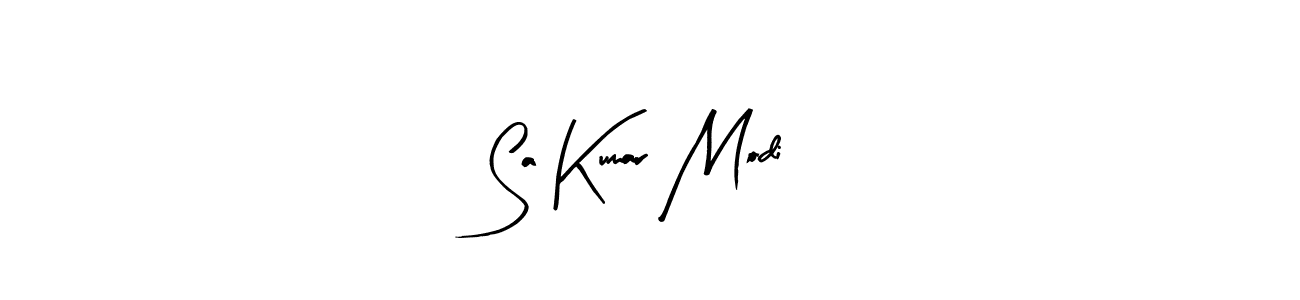 How to make Sa Kumar Modi name signature. Use Arty Signature style for creating short signs online. This is the latest handwritten sign. Sa Kumar Modi signature style 8 images and pictures png
