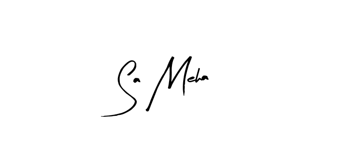 Use a signature maker to create a handwritten signature online. With this signature software, you can design (Arty Signature) your own signature for name Sa Meha. Sa Meha signature style 8 images and pictures png
