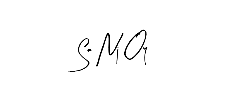 Similarly Arty Signature is the best handwritten signature design. Signature creator online .You can use it as an online autograph creator for name Sa Nj Oy. Sa Nj Oy signature style 8 images and pictures png