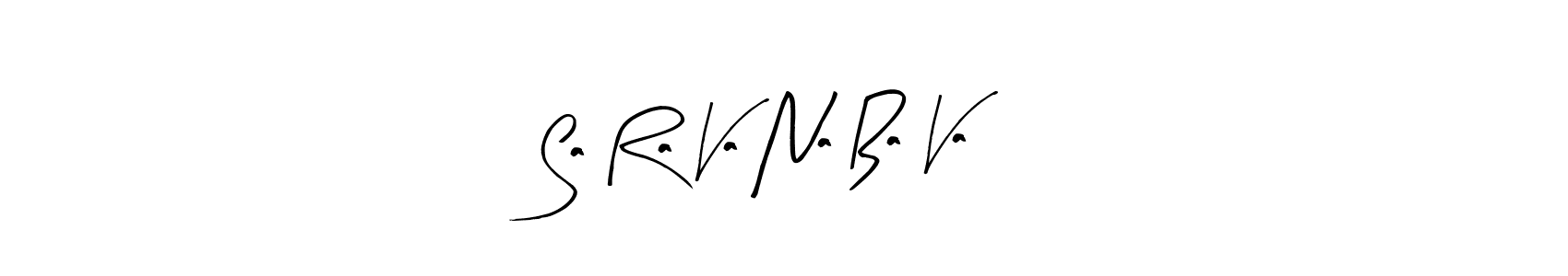 Sa Ra Va Na Ba Va stylish signature style. Best Handwritten Sign (Arty Signature) for my name. Handwritten Signature Collection Ideas for my name Sa Ra Va Na Ba Va. Sa Ra Va Na Ba Va signature style 8 images and pictures png