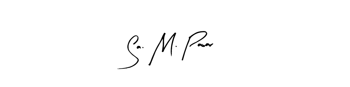 Also we have Sa. M. Pawar name is the best signature style. Create professional handwritten signature collection using Arty Signature autograph style. Sa. M. Pawar signature style 8 images and pictures png