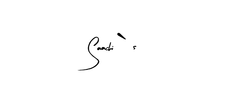 Arty Signature is a professional signature style that is perfect for those who want to add a touch of class to their signature. It is also a great choice for those who want to make their signature more unique. Get Saachi`s name to fancy signature for free. Saachi`s signature style 8 images and pictures png