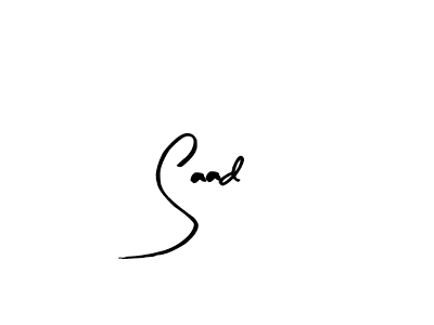 if you are searching for the best signature style for your name Saad. so please give up your signature search. here we have designed multiple signature styles  using Arty Signature. Saad signature style 8 images and pictures png