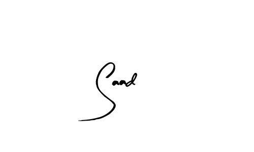 Use a signature maker to create a handwritten signature online. With this signature software, you can design (Arty Signature) your own signature for name Saad . Saad  signature style 8 images and pictures png
