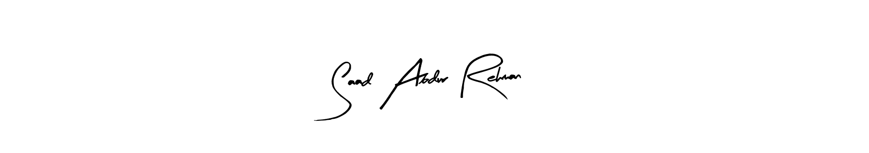 It looks lik you need a new signature style for name Saad Abdur Rehman. Design unique handwritten (Arty Signature) signature with our free signature maker in just a few clicks. Saad Abdur Rehman signature style 8 images and pictures png