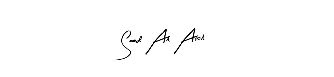 It looks lik you need a new signature style for name Saad Al Assil. Design unique handwritten (Arty Signature) signature with our free signature maker in just a few clicks. Saad Al Assil signature style 8 images and pictures png