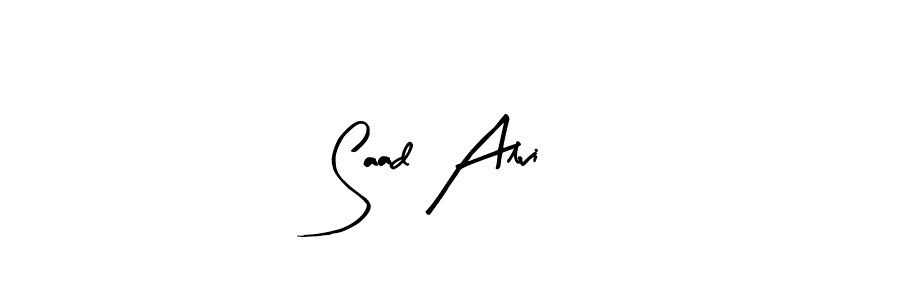 Similarly Arty Signature is the best handwritten signature design. Signature creator online .You can use it as an online autograph creator for name Saad Alvi. Saad Alvi signature style 8 images and pictures png