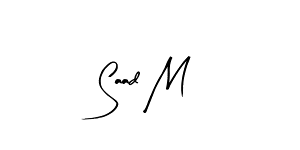 Best and Professional Signature Style for Saad M. Arty Signature Best Signature Style Collection. Saad M signature style 8 images and pictures png