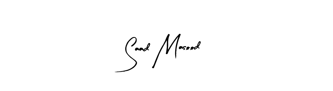 You can use this online signature creator to create a handwritten signature for the name Saad Masood. This is the best online autograph maker. Saad Masood signature style 8 images and pictures png