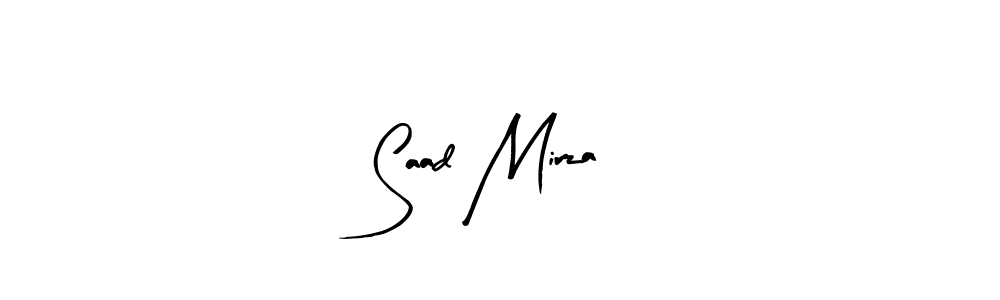 Make a beautiful signature design for name Saad Mirza. Use this online signature maker to create a handwritten signature for free. Saad Mirza signature style 8 images and pictures png