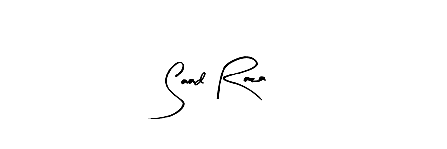 Saad Raza stylish signature style. Best Handwritten Sign (Arty Signature) for my name. Handwritten Signature Collection Ideas for my name Saad Raza. Saad Raza signature style 8 images and pictures png