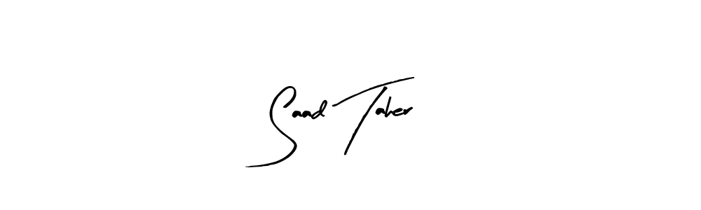 Also You can easily find your signature by using the search form. We will create Saad Taher name handwritten signature images for you free of cost using Arty Signature sign style. Saad Taher signature style 8 images and pictures png