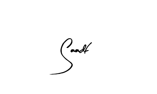 Use a signature maker to create a handwritten signature online. With this signature software, you can design (Arty Signature) your own signature for name Saadf. Saadf signature style 8 images and pictures png