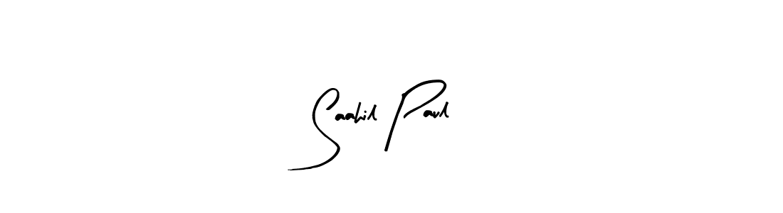 Design your own signature with our free online signature maker. With this signature software, you can create a handwritten (Arty Signature) signature for name Saahil Paul. Saahil Paul signature style 8 images and pictures png