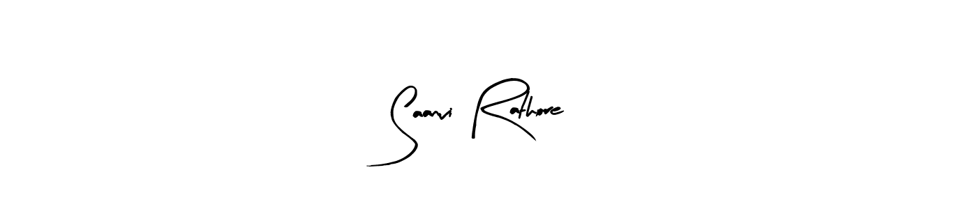 Arty Signature is a professional signature style that is perfect for those who want to add a touch of class to their signature. It is also a great choice for those who want to make their signature more unique. Get Saanvi Rathore name to fancy signature for free. Saanvi Rathore signature style 8 images and pictures png