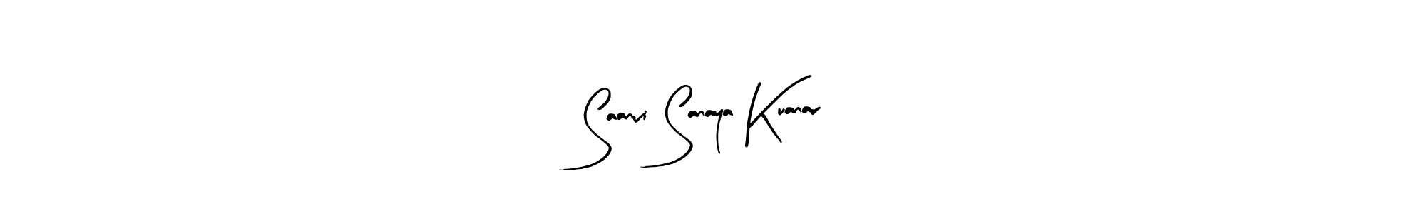 The best way (Arty Signature) to make a short signature is to pick only two or three words in your name. The name Saanvi Sanaya Kuanar include a total of six letters. For converting this name. Saanvi Sanaya Kuanar signature style 8 images and pictures png