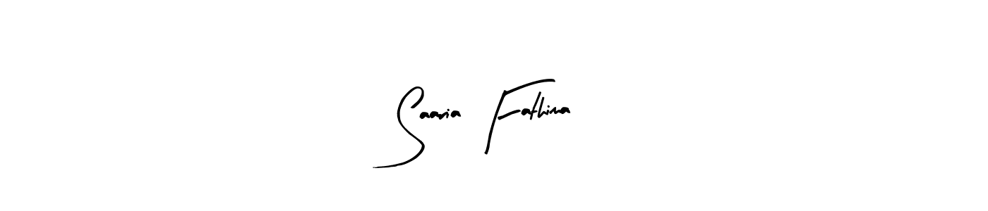 How to make Saaria Fathima signature? Arty Signature is a professional autograph style. Create handwritten signature for Saaria Fathima name. Saaria Fathima signature style 8 images and pictures png