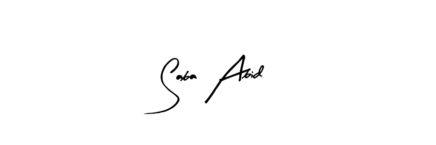 You should practise on your own different ways (Arty Signature) to write your name (Saba Abid) in signature. don't let someone else do it for you. Saba Abid signature style 8 images and pictures png