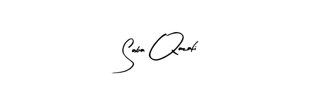 Design your own signature with our free online signature maker. With this signature software, you can create a handwritten (Arty Signature) signature for name Saba Qazafi. Saba Qazafi signature style 8 images and pictures png