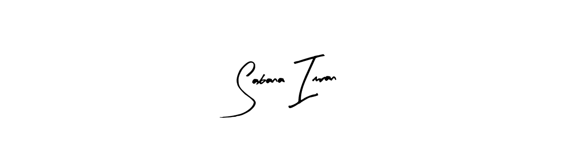 Arty Signature is a professional signature style that is perfect for those who want to add a touch of class to their signature. It is also a great choice for those who want to make their signature more unique. Get Sabana Imran name to fancy signature for free. Sabana Imran signature style 8 images and pictures png