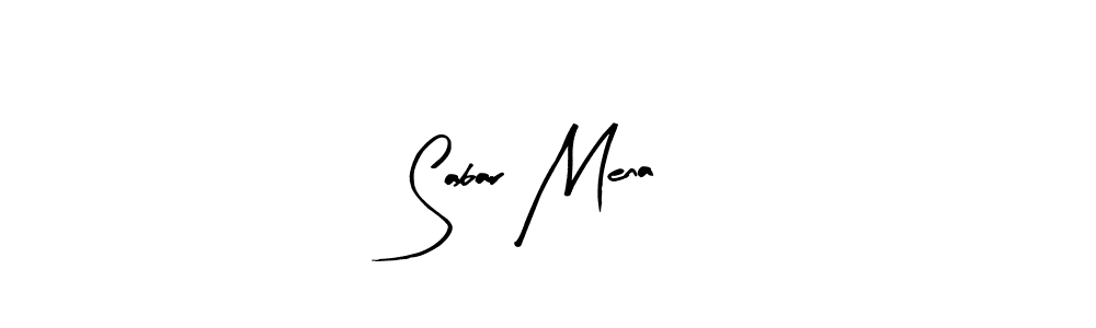 Design your own signature with our free online signature maker. With this signature software, you can create a handwritten (Arty Signature) signature for name Sabar Mena. Sabar Mena signature style 8 images and pictures png