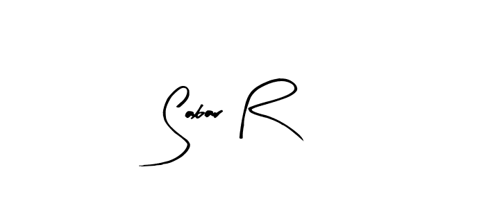 Make a beautiful signature design for name Sabar R. With this signature (Arty Signature) style, you can create a handwritten signature for free. Sabar R signature style 8 images and pictures png