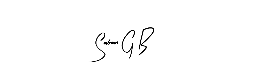 Make a beautiful signature design for name Sabari G B. With this signature (Arty Signature) style, you can create a handwritten signature for free. Sabari G B signature style 8 images and pictures png