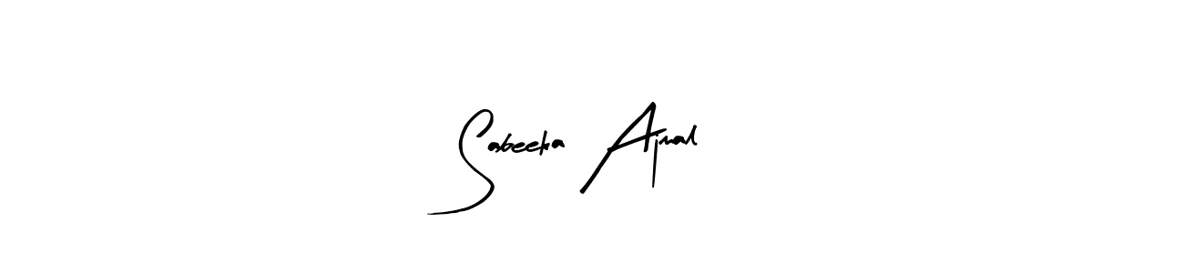 Create a beautiful signature design for name Sabeeka Ajmal. With this signature (Arty Signature) fonts, you can make a handwritten signature for free. Sabeeka Ajmal signature style 8 images and pictures png