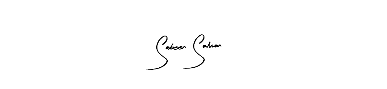 Make a beautiful signature design for name Sabeen Salman. Use this online signature maker to create a handwritten signature for free. Sabeen Salman signature style 8 images and pictures png