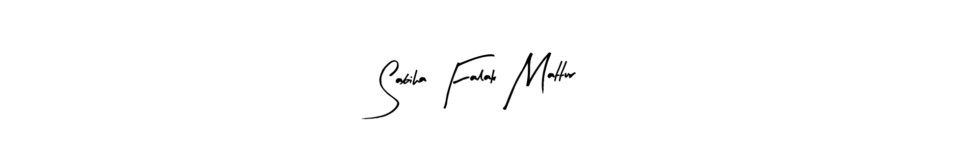 Also You can easily find your signature by using the search form. We will create Sabiha Falak Mattur name handwritten signature images for you free of cost using Arty Signature sign style. Sabiha Falak Mattur signature style 8 images and pictures png