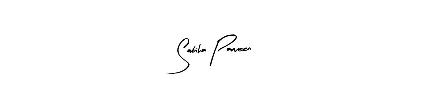 The best way (Arty Signature) to make a short signature is to pick only two or three words in your name. The name Sabiha Parveen include a total of six letters. For converting this name. Sabiha Parveen signature style 8 images and pictures png