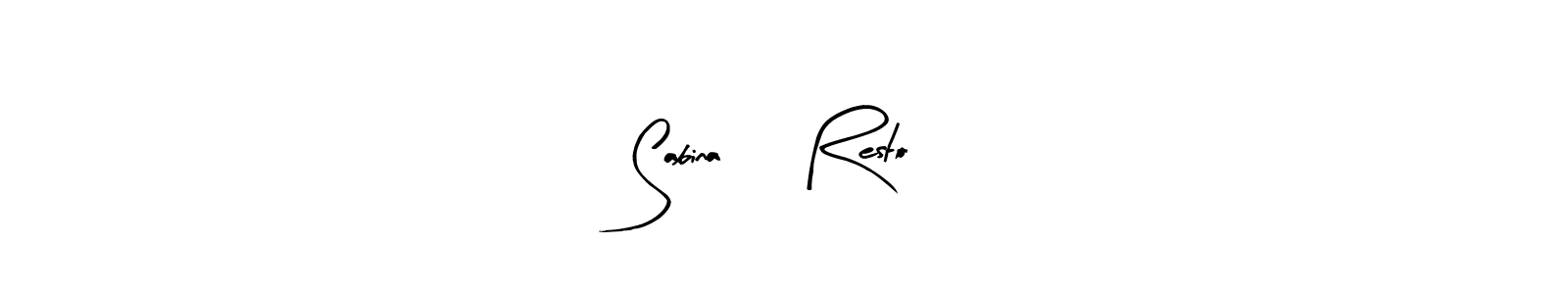 Once you've used our free online signature maker to create your best signature Arty Signature style, it's time to enjoy all of the benefits that Sabina     Resto name signing documents. Sabina     Resto signature style 8 images and pictures png