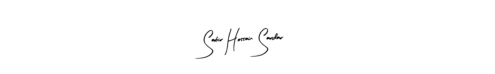 Design your own signature with our free online signature maker. With this signature software, you can create a handwritten (Arty Signature) signature for name Sabir Hossain Sardar. Sabir Hossain Sardar signature style 8 images and pictures png