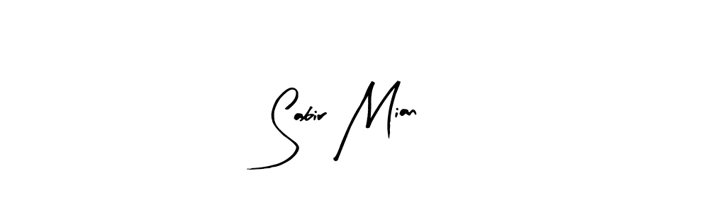 Arty Signature is a professional signature style that is perfect for those who want to add a touch of class to their signature. It is also a great choice for those who want to make their signature more unique. Get Sabir Mian name to fancy signature for free. Sabir Mian signature style 8 images and pictures png