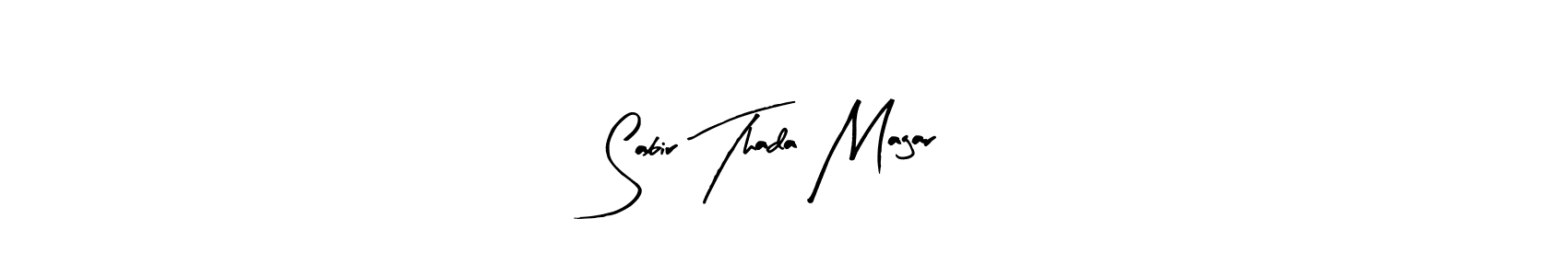 Also we have Sabir Thada Magar name is the best signature style. Create professional handwritten signature collection using Arty Signature autograph style. Sabir Thada Magar signature style 8 images and pictures png